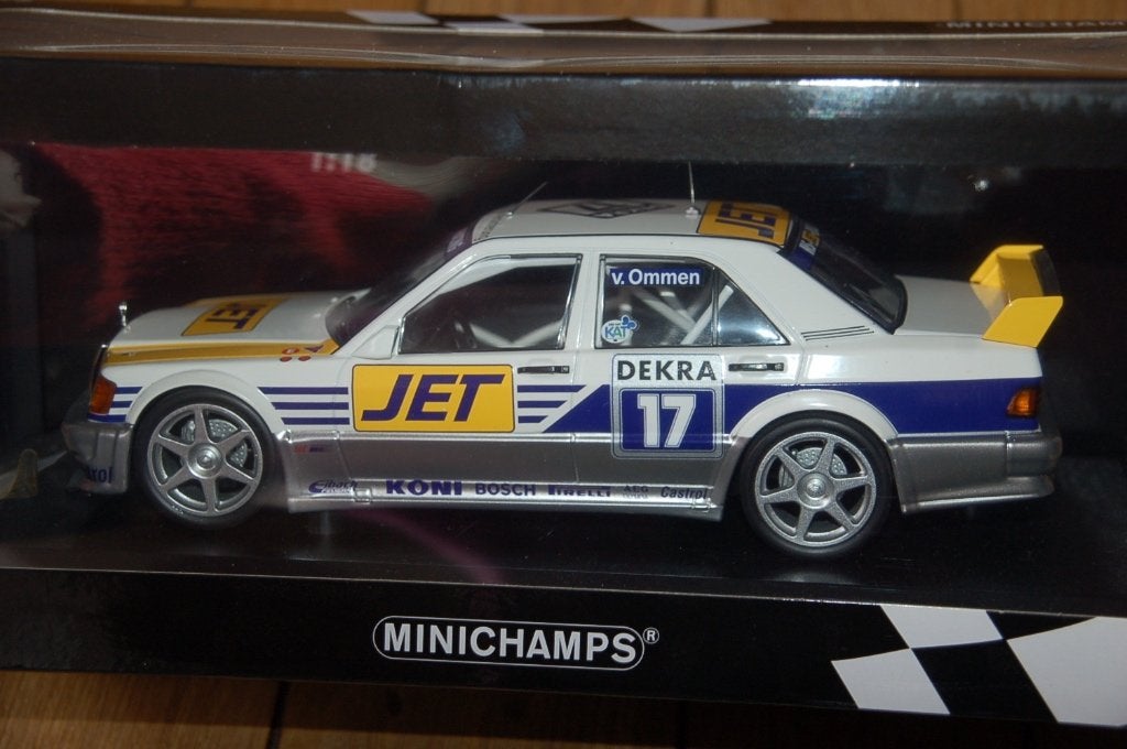 1:18 MERCEDES 190 E DTM VAN OMMEN #17 Minichamps WRH, Verzenden, Zo goed als nieuw, Auto, MiniChamps