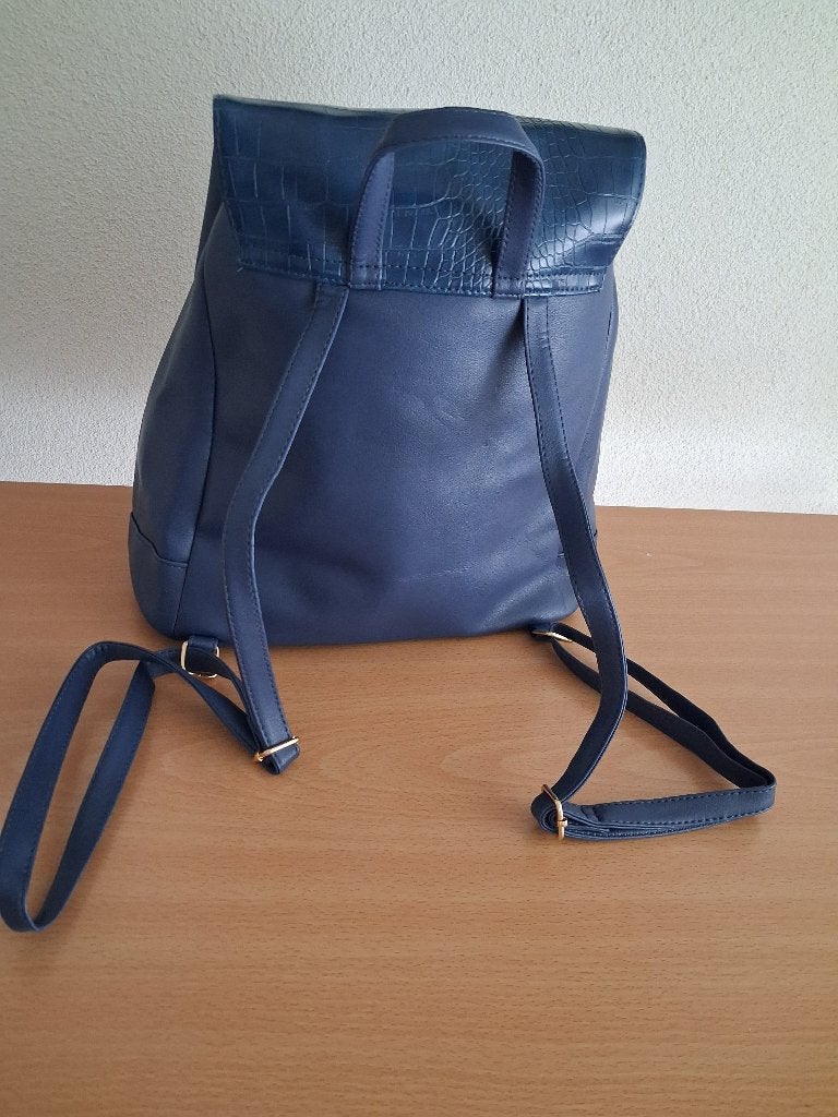 Kobalt blauwe rugtas en telefoon tasje, Overige merken, Minder dan 30 cm, 25 tot 40 cm, Nieuw