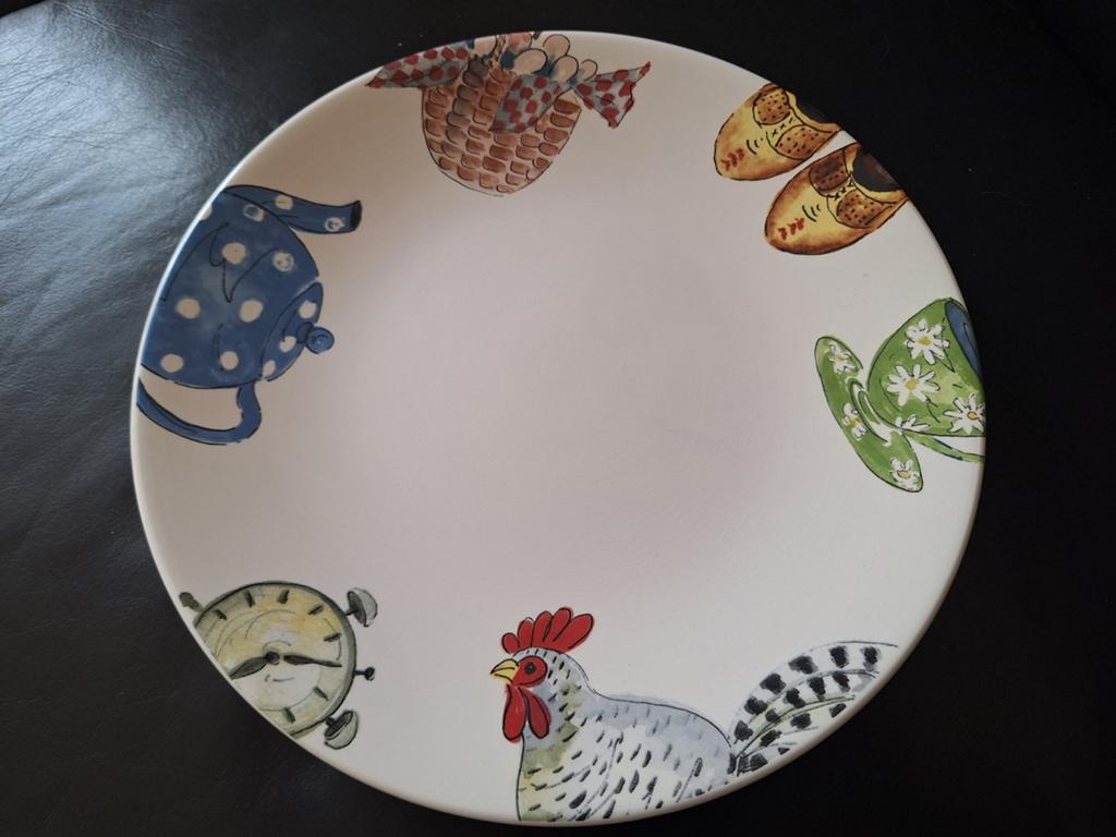 Alie Kruse Kolk - 2 diepe borden en 1 plat bord - Als nieuw, Huis en Inrichting, Ophalen of Verzenden, Zo goed als nieuw, Aardewerk