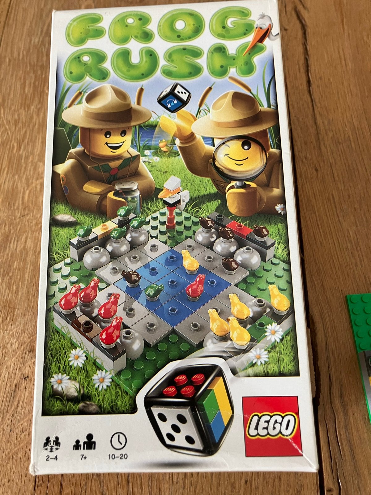 Lego Frog Rush Bordspel - Compleet met doos en instructies, Ophalen, Overige thema's, Lego, Zo goed als nieuw