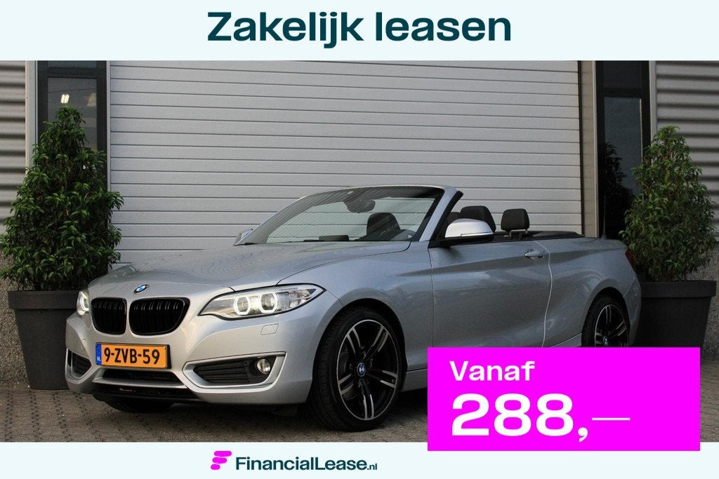 BMW 2-Serie Cabrio 220i Stoelverwarming | Cruisecontrol | PD, Gebruikt, 4 cilinders, 4 stoelen, Handgeschakeld