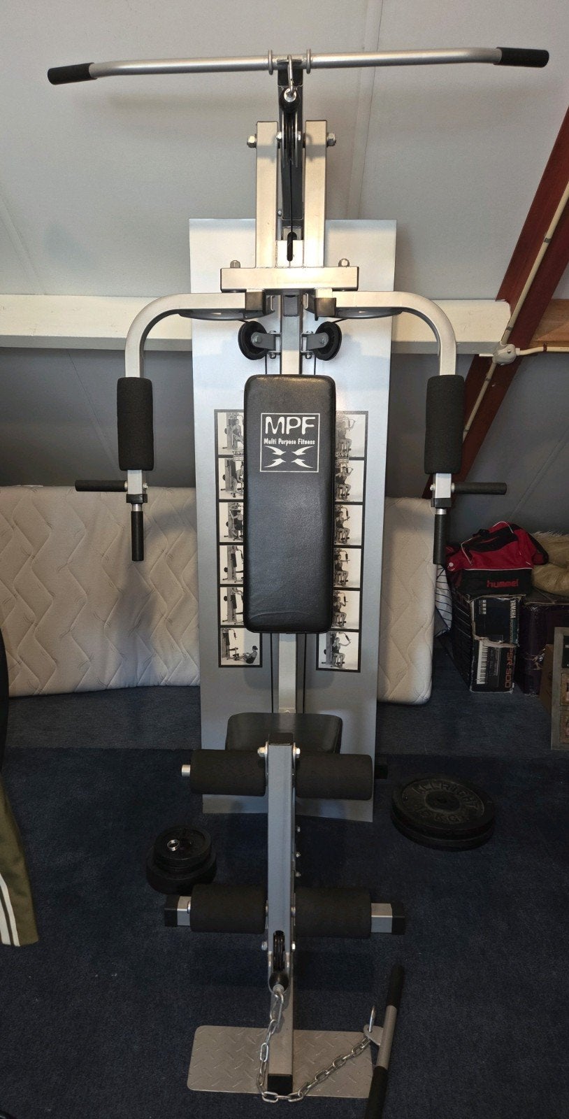 MPF Krachtstation - Complete Home Gym met Gewichten / fitnes, Sport en Fitness, Ophalen, Benen, Gebruikt, Krachtstation