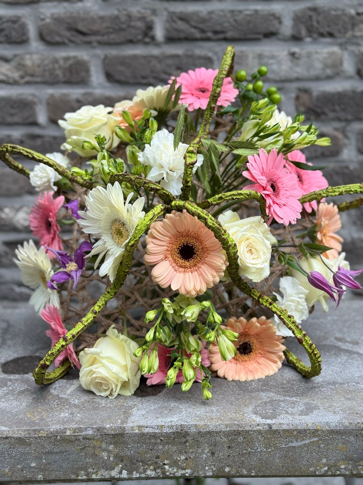 Bloemen., Ophalen