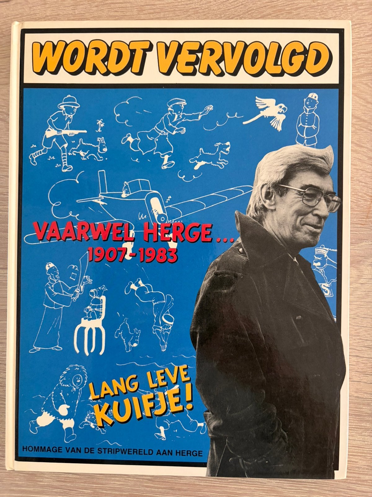 Wordt vervolgd - vaarwel Hergé … 1907 - 1983, Eén stripboek, Diverse auteurs, Ophalen of Verzenden, Zo goed als nieuw