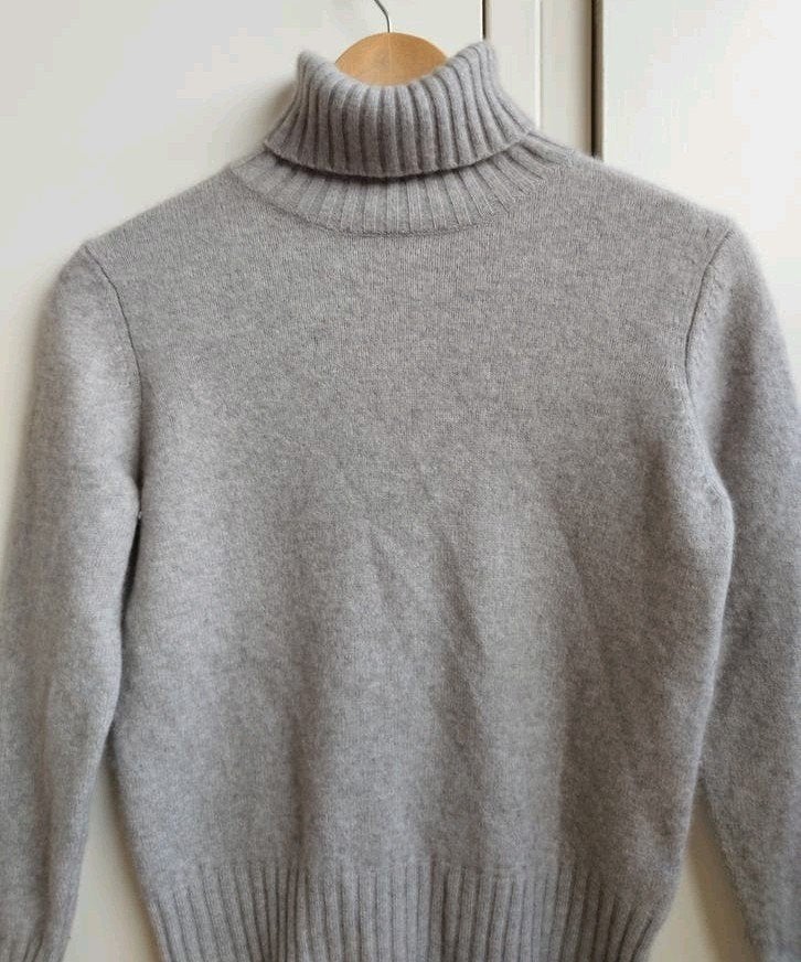 Peter Hahn 70% Wol30% Cashmere turtleneck kol trui S 36 Nude, Verzenden, Beige, Zo goed als nieuw, Peter Hahn