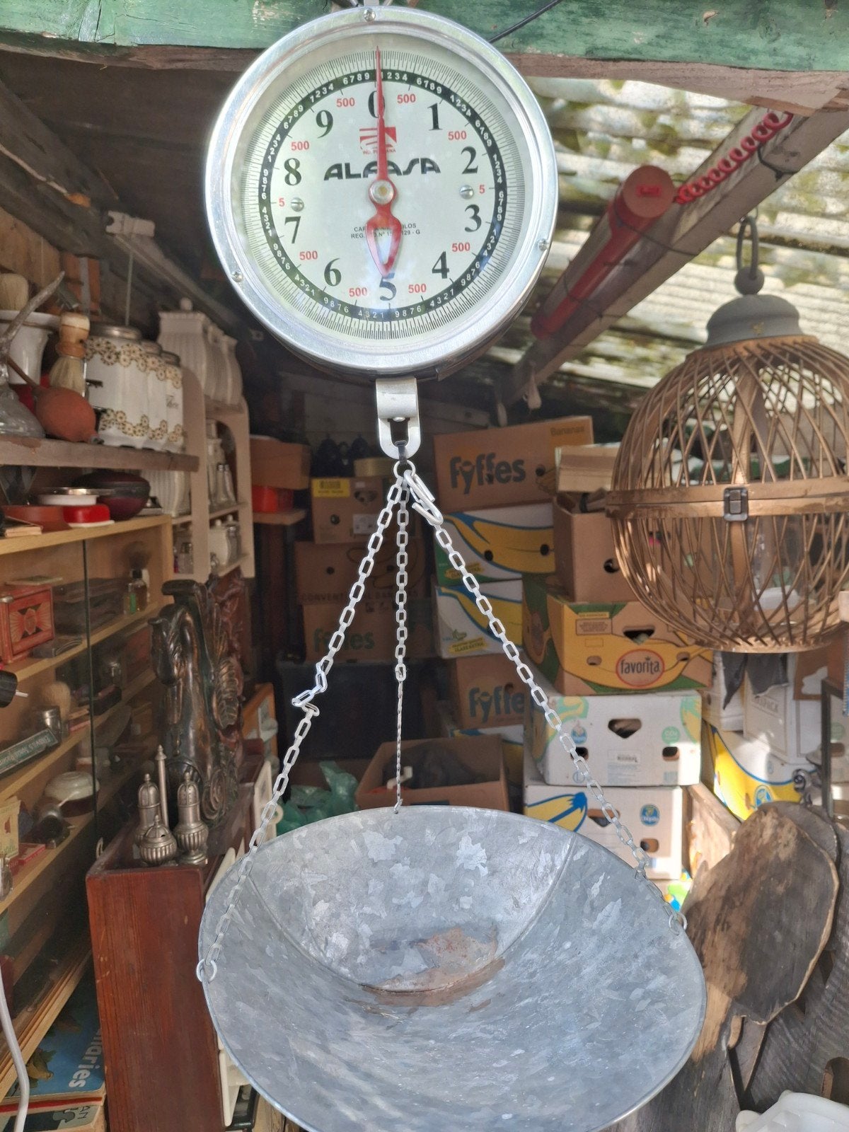 Vintage Alfasa Hangweegschaal - Decoratief en Functioneel, Ophalen of Verzenden