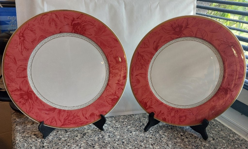 2 grote borden onderbord Villeroy & Boch 30 cm Kimono Akita, Gebruikt, Villeroy & Boch, Ophalen of Verzenden, Bord(en)