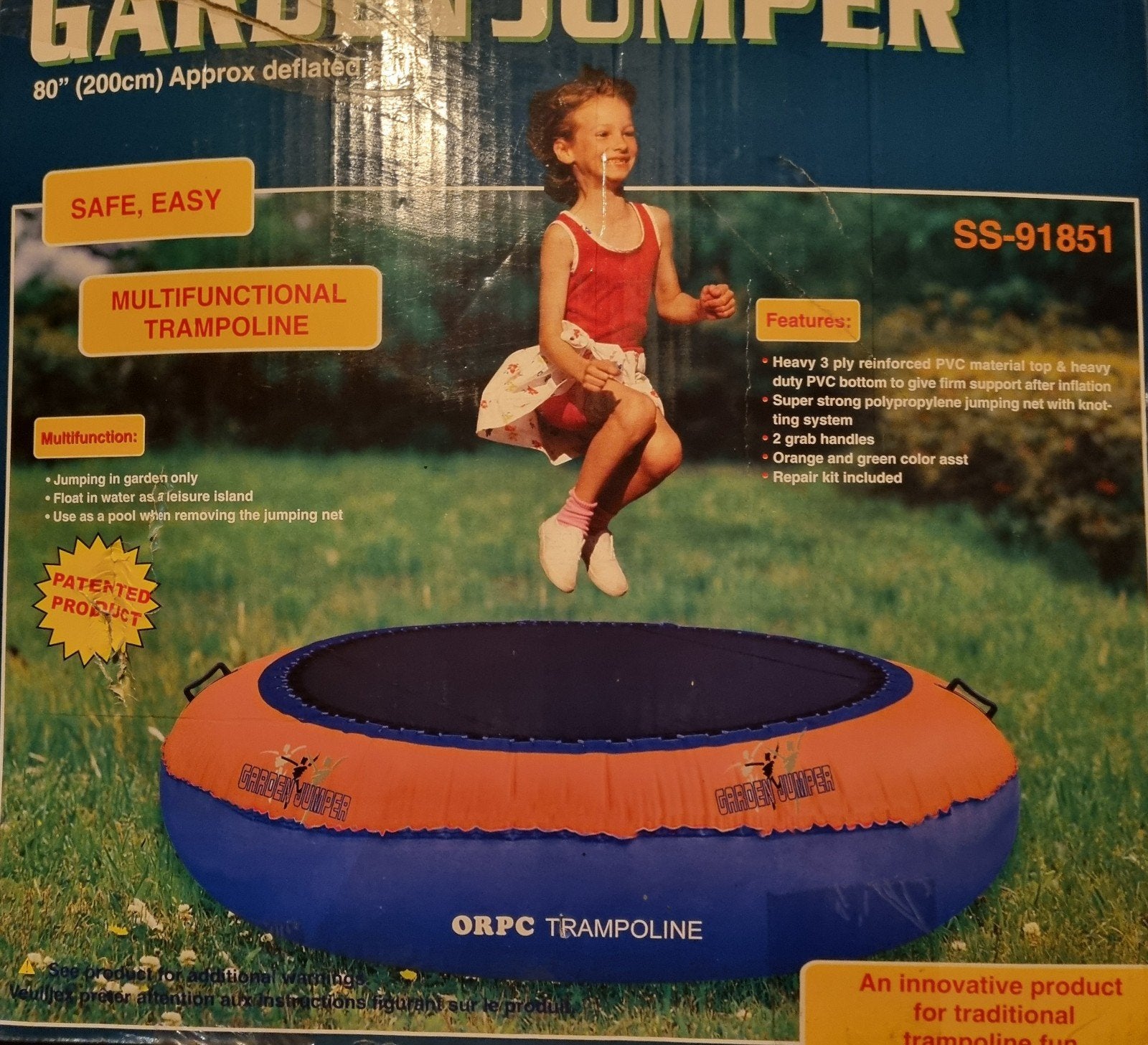 Garden Jumper: Multifunctionele Trampoline & Zwembad, Ophalen, Nieuw