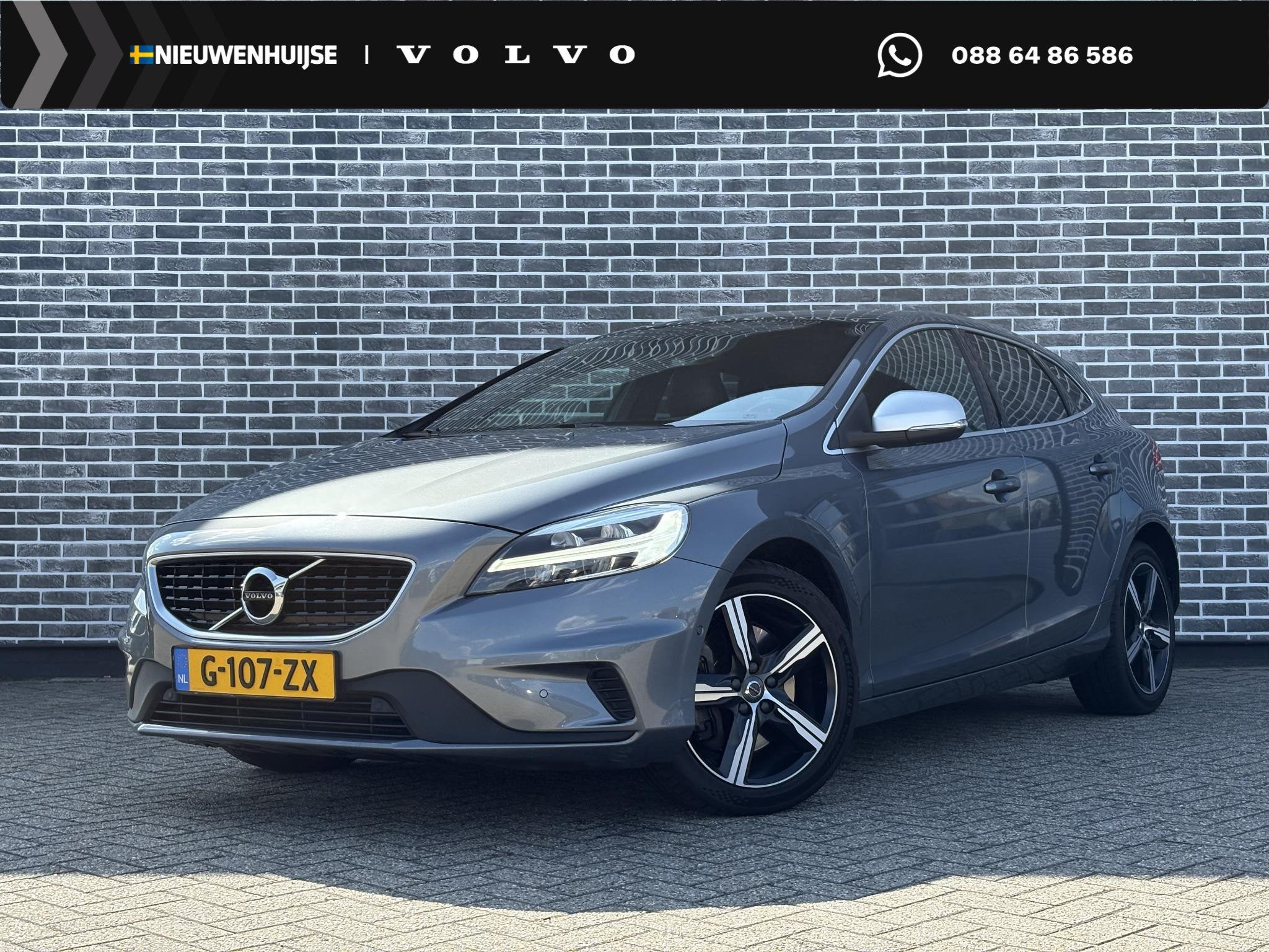 Volvo V40 1.5 T3 Polar+ Sport | R-Design | Trekhaak | Achter, 4 cilinders, Automatische klimaatregeling, Origineel Nederlands