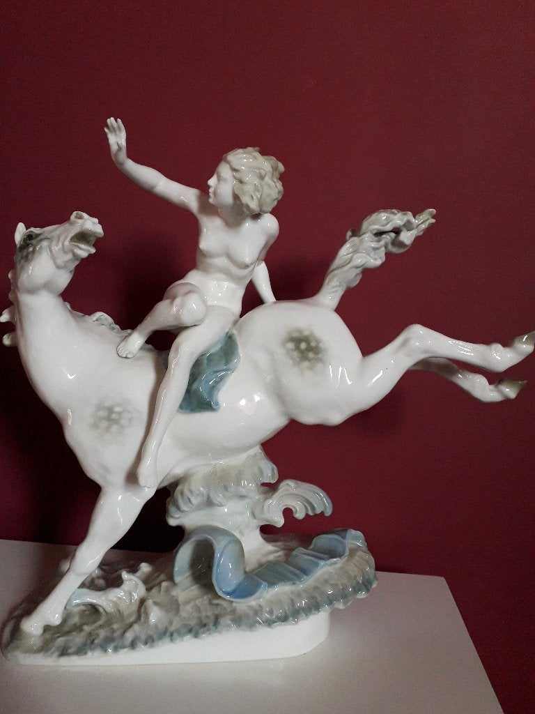 Hutschenreuther, porseleinen beeld, Die Entführung, Ophalen of Verzenden