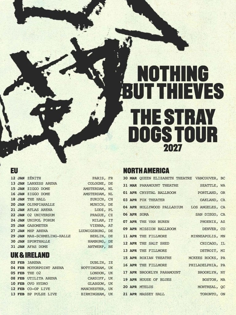 Nothing but Thieves, zeer mooie plaatsen., Twee personen, Januari, Hard Rock of Metal