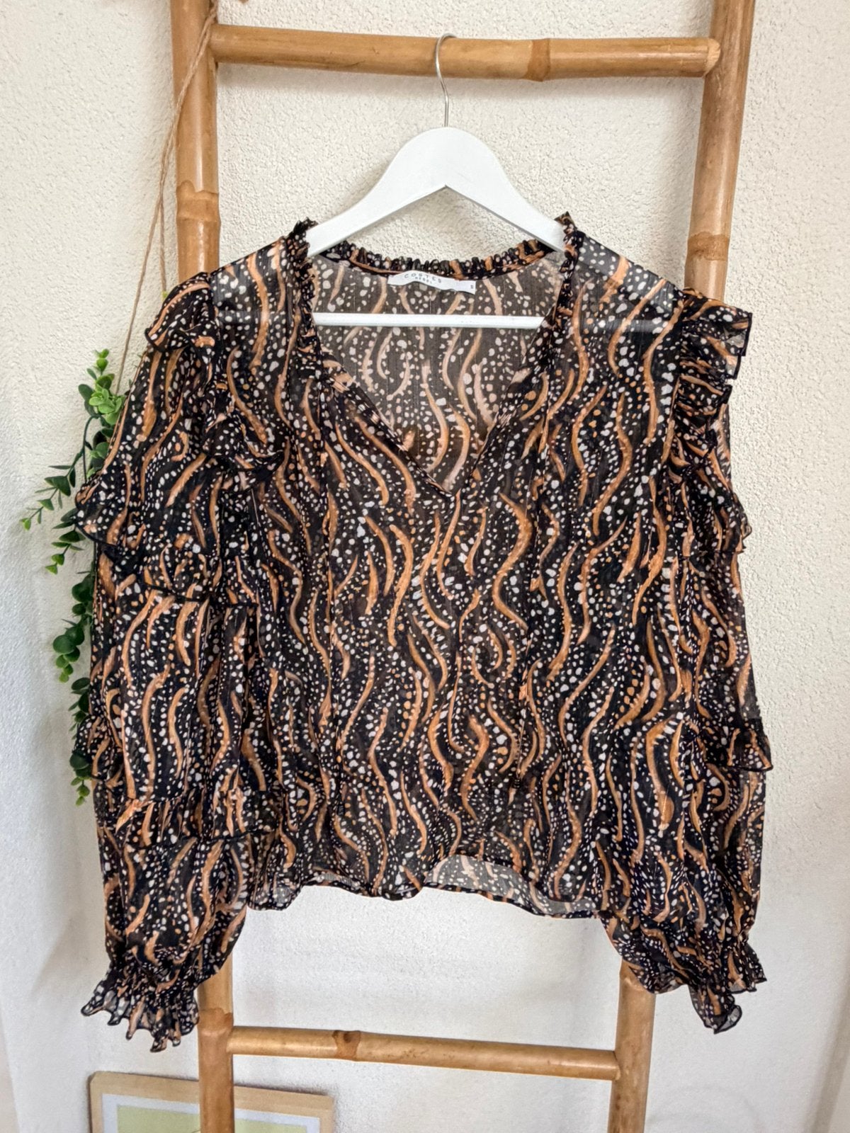 Costes blouse maat S, Ophalen of Verzenden, Zo goed als nieuw, Maat 36 (S), Bruin