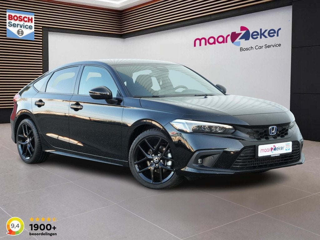 Honda Civic 2.0 e:HEV Sport ✅Stoelverw.✅Navi✅Camera✅, Auto's, Honda, 12 maanden, Gebruikt, Zwart, 4 cilinders