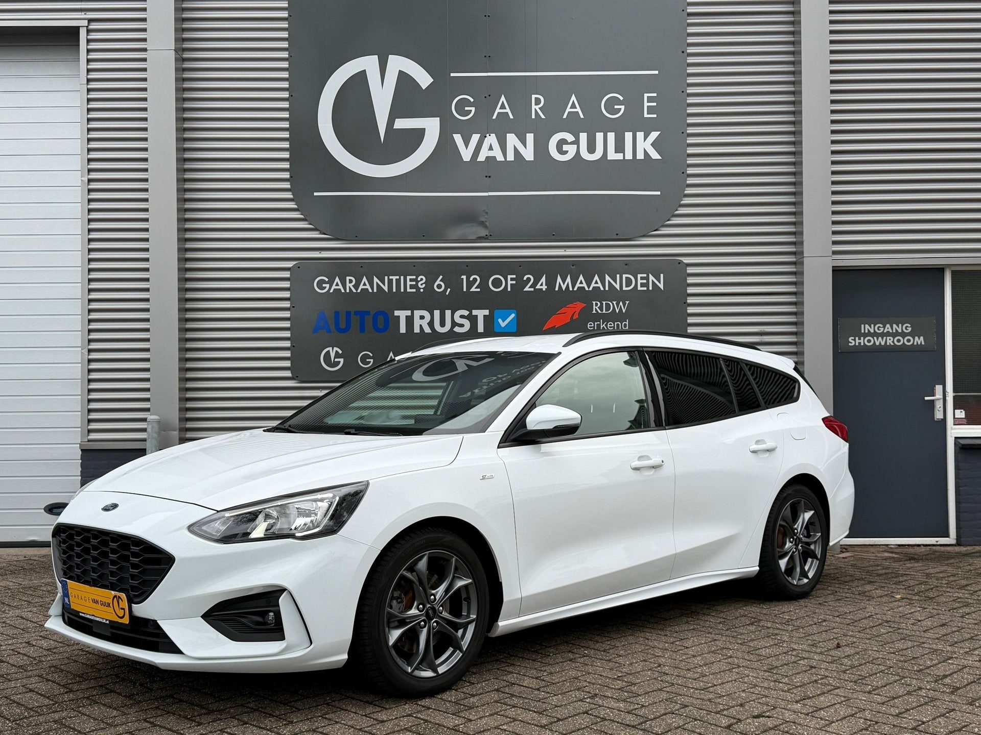 Ford Focus Wagon 1.0 125PK ST Line Automaat,Navi,Clima,Apple, Auto's, Ford, Gebruikt, 1283 kg, Wit, Origineel Nederlands