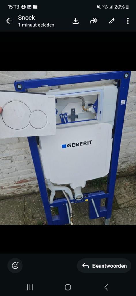 Gebrit opbouw,voor hangende toilet, Doe-het-zelf en Verbouw, Sanitair, Ophalen of Verzenden, Toilet