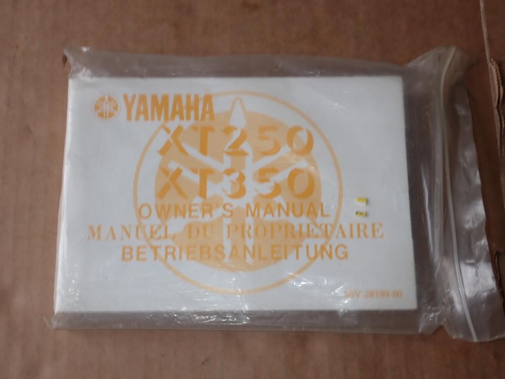 Yamaha XT250 XT350 Eigenaars Handleiding Owners Manual, Verzenden