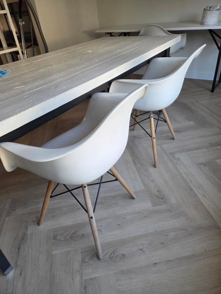 Vitra Eames DAW stoelen, 3 stuks, Huis en Inrichting, Stoelen, Ophalen
