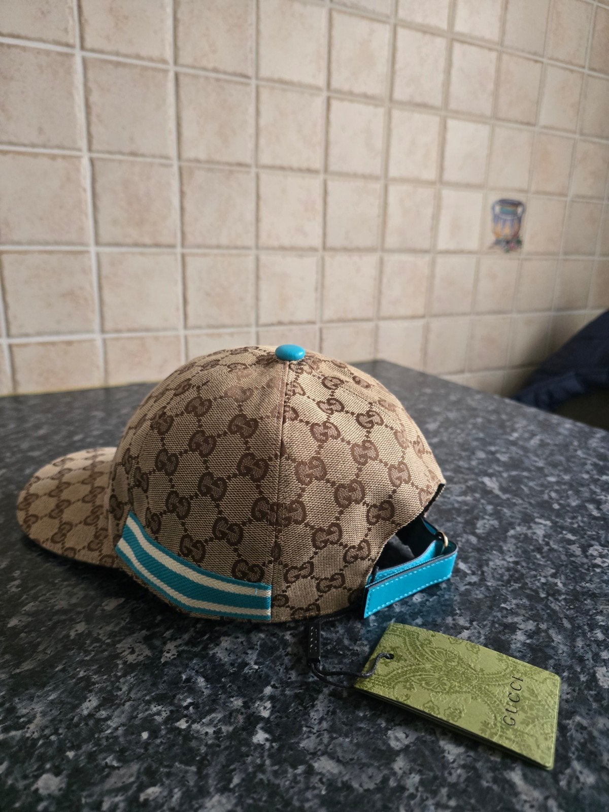 Gucci pet maat M nieuw, Ophalen of Verzenden, Nieuw, 57 cm (M, 7⅛ inch) of minder, Pet
