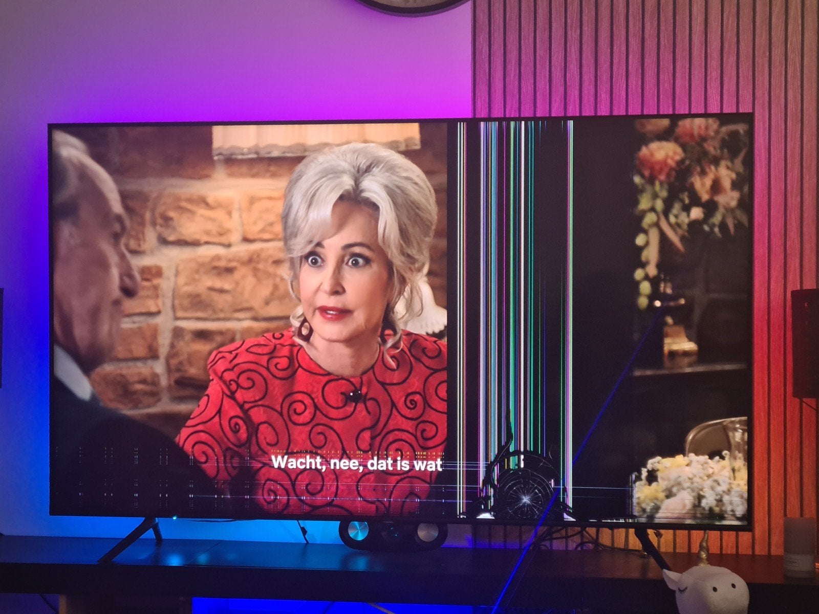 Samsung Smart TV 75 inch - Defect scherm (voor onderdelen), Ophalen, 100 Hz, Samsung, 100 cm of meer