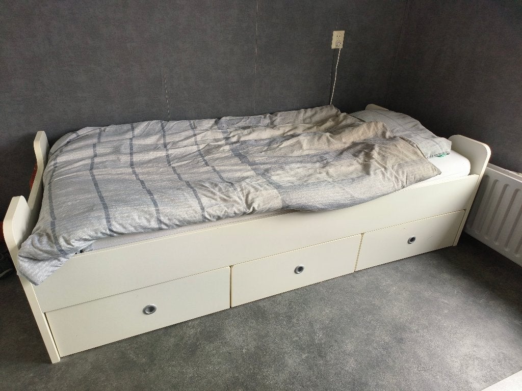 bed, Ophalen, Gebruikt, 90 cm, Eenpersoons