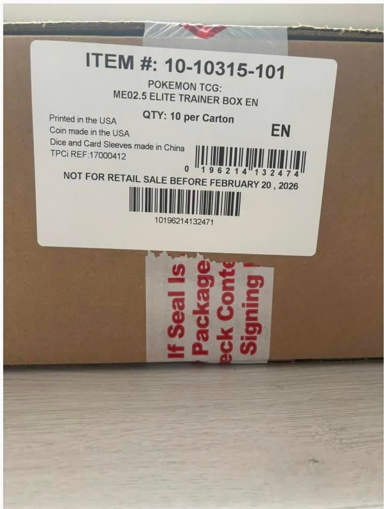 Pokémon Ascended heroes ETB CASE, Ophalen of Verzenden, Nieuw