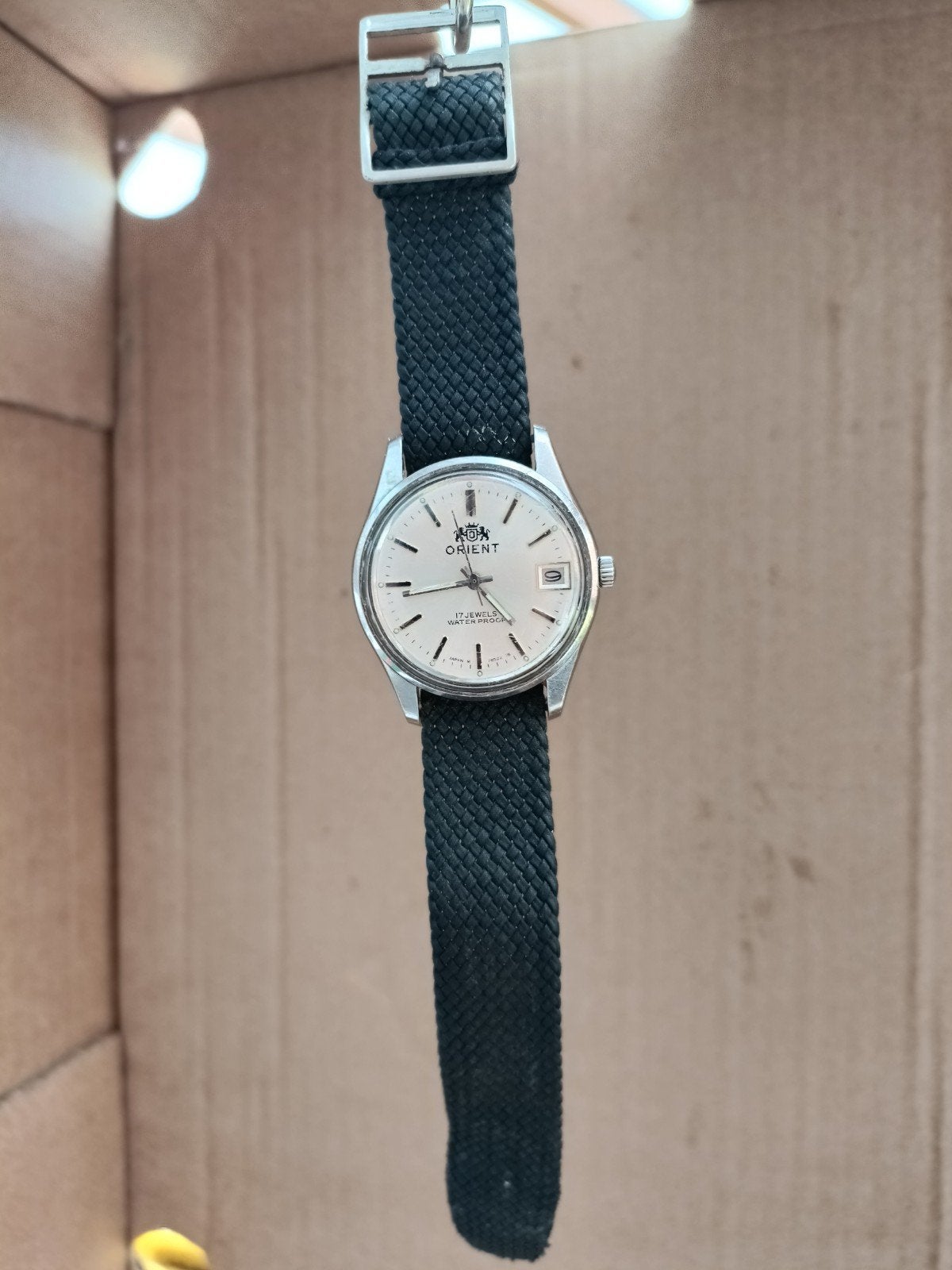 Vintage Oriënt 17 jewels heren polshorloge. Lopend. C978522, Sieraden, Tassen en Uiterlijk, Horloges | Heren, Gebruikt, Polshorloge