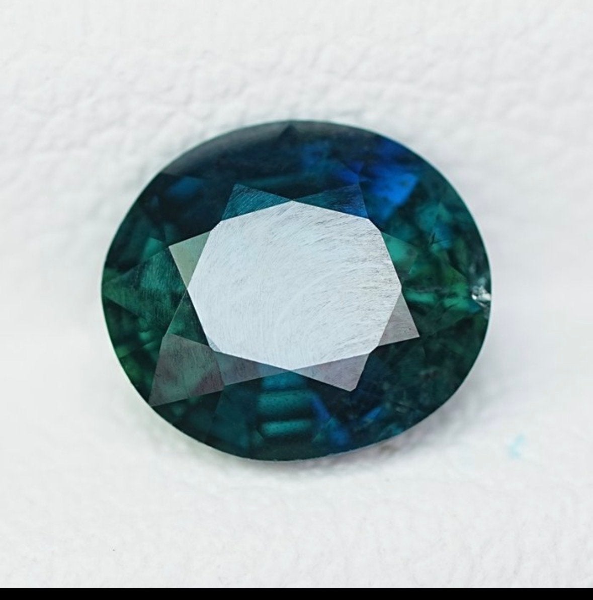 Natuurlijke Blauwgroene Saffier 1.23 ct - IGL Certificaat, Ophalen of Verzenden, Nieuw
