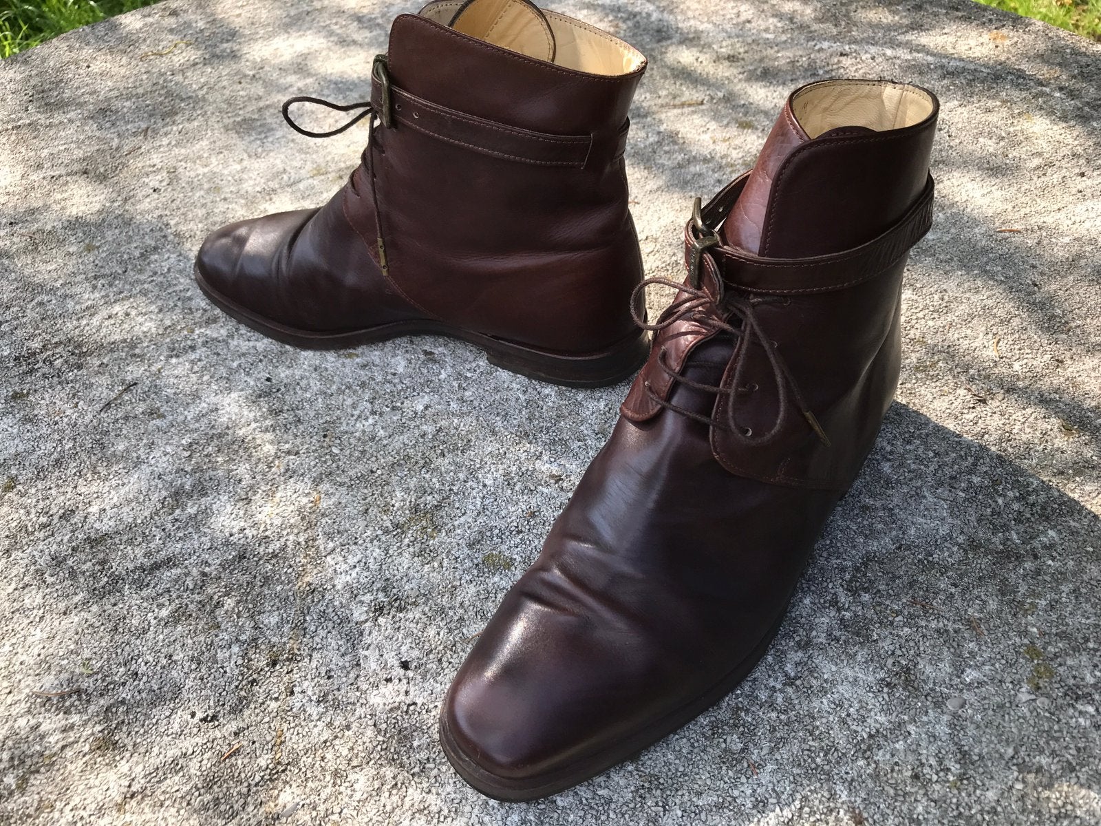 Bruin leer klassiek enkellaarsje ,  merk Pons Quintana 37, Kleding | Dames, Ophalen of Verzenden, Zo goed als nieuw, Bruin