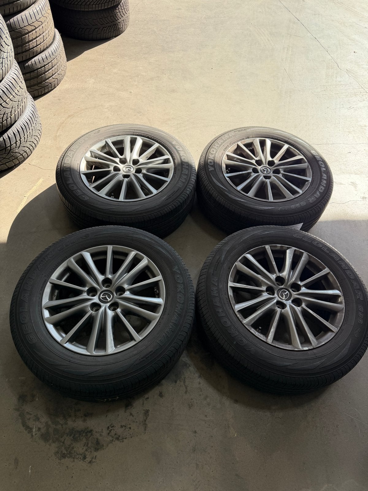 Originele Mazda CX-5 17 inch velgen met zomerbanden, Gebruikt, Banden en Velgen, 17 inch, Ophalen of Verzenden