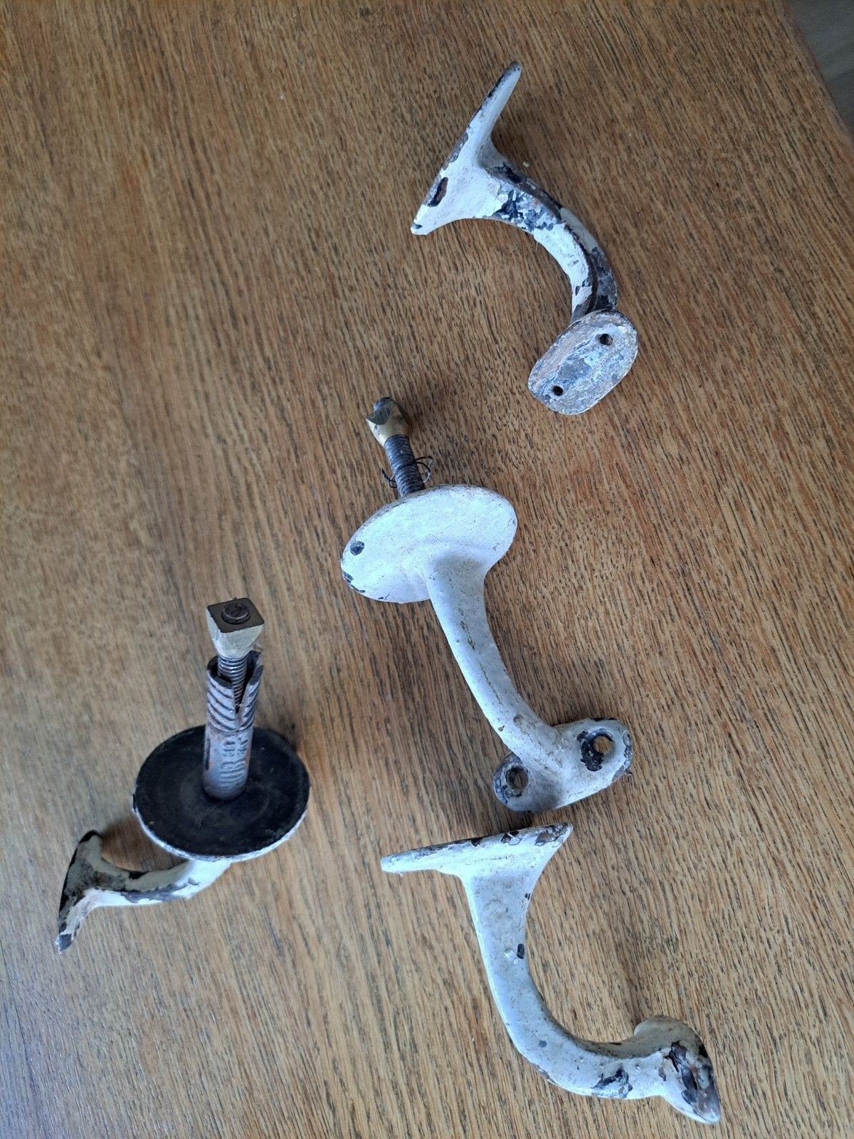 trapleuninghouder of leuningdrager 4 stuks. zwaar metaal, Ophalen of Verzenden, Gebruikt, 50 tot 100 mm, Overige typen