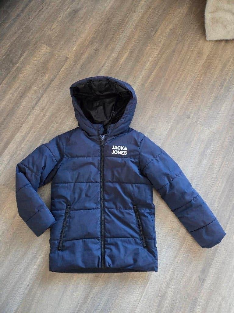 Winterjas maat 140, merk Jack & Jones, voor jongens, Gebruikt, Ophalen of Verzenden, Jas, Jongen
