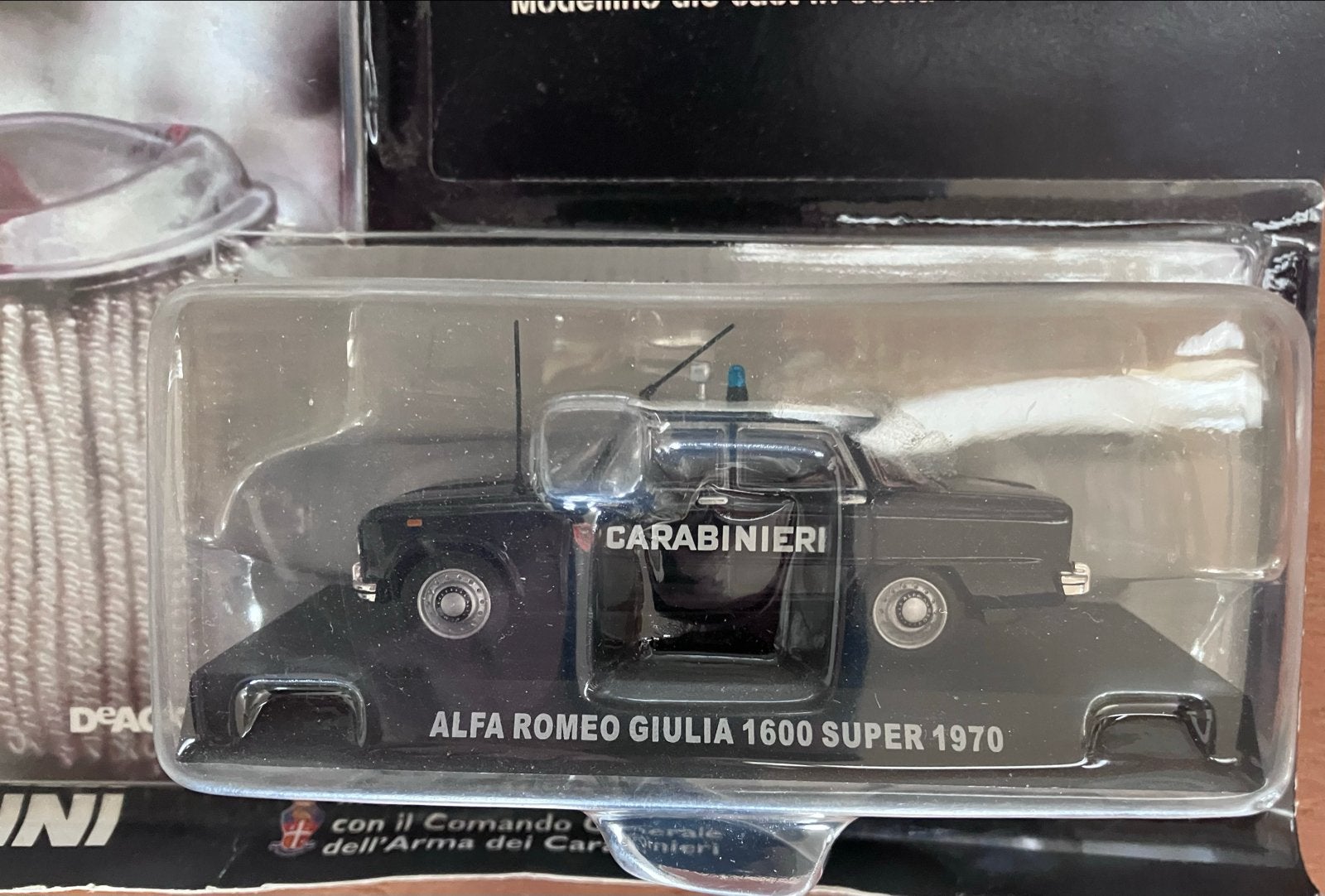 Alfa Romeo Giulia 1600 Super 1970 Carabinieri modelauto, Ophalen of Verzenden, Zo goed als nieuw, Auto, Overige merken