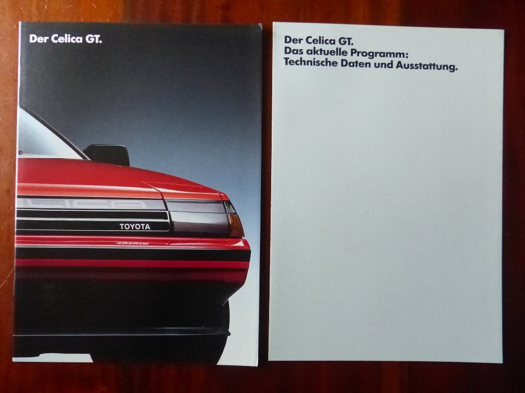 Toyota Celica GT 1987 brochure set, Verzenden, Nieuw, Toyota