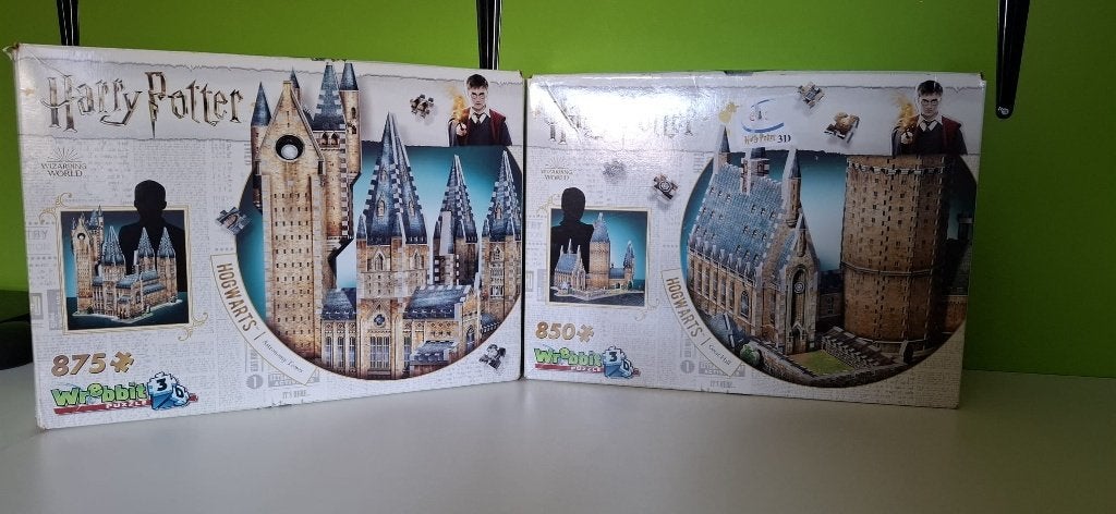Harry Potter 3D puzzel kasteel wrebbit + Flying Fort Anglia, Ophalen of Verzenden, Zo goed als nieuw, Overige typen