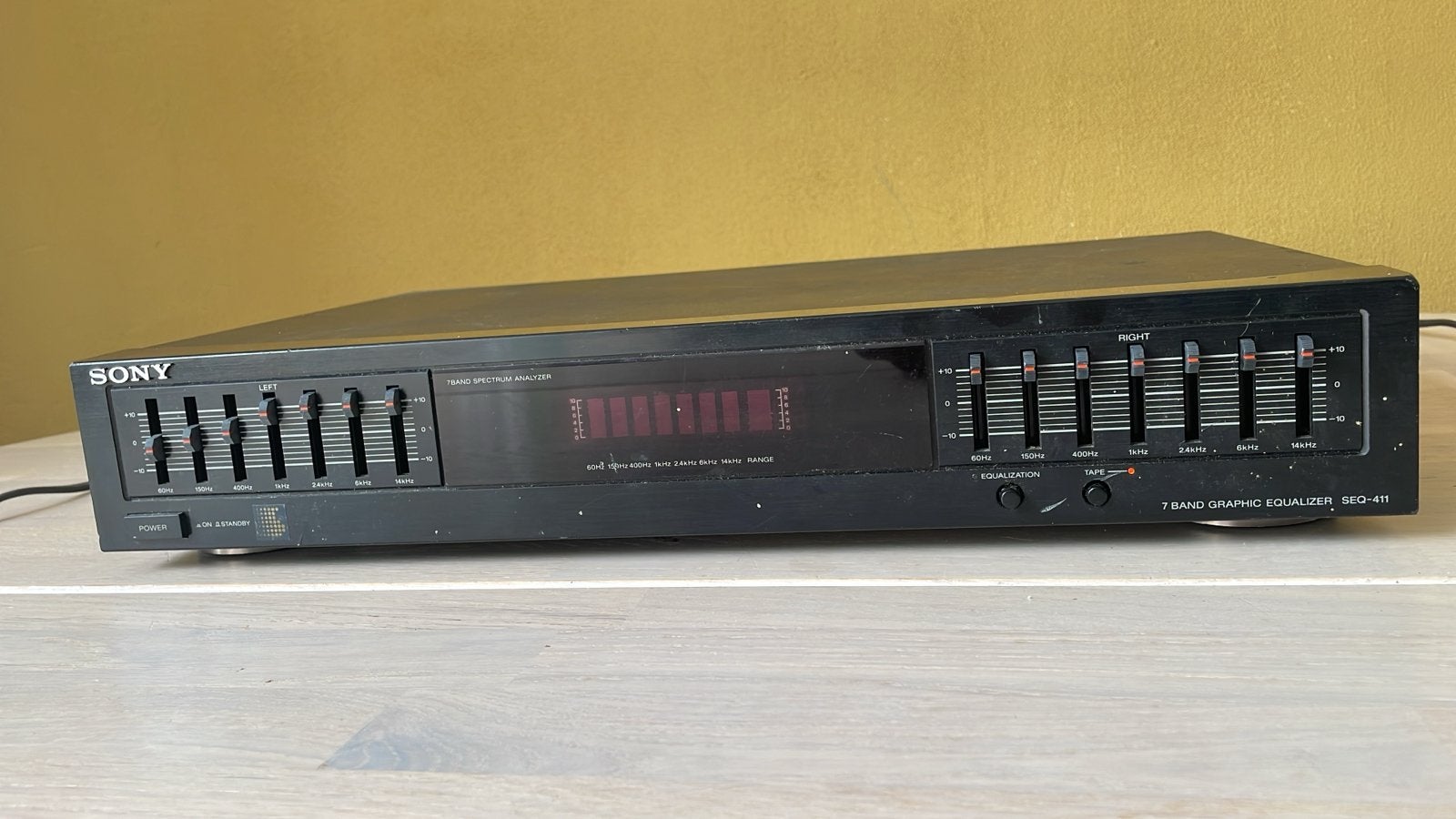 Sony SEQ-411 7-bands Grafische Equalizer, Audio, Tv en Foto, Versterkers en Receivers, Ophalen, Gebruikt, Sony, Minder dan 60 watt