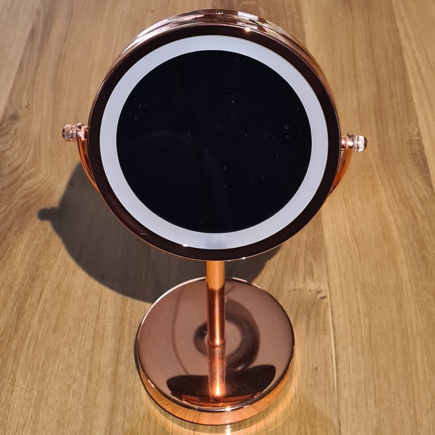 Vergrotende make-up spiegel met verlichting, Ophalen of Verzenden, Zo goed als nieuw, Rond
