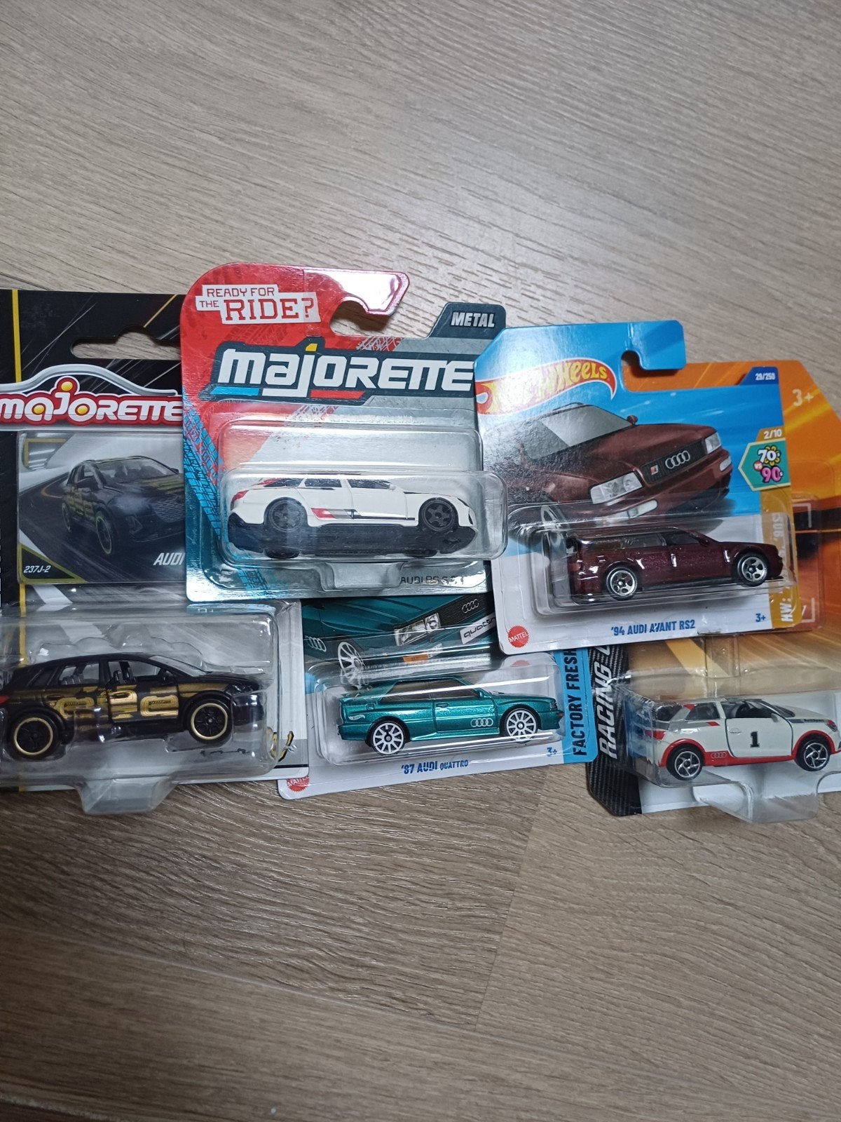 Majorett-Hotwheels Audi's, Ophalen of Verzenden, Auto