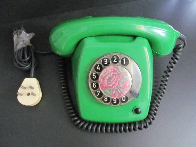 Vintage/retro groene vaste telefoon PTT type T65 de Luxe, Telecommunicatie, Vaste telefoons | Niet Draadloos, Ophalen of Verzenden