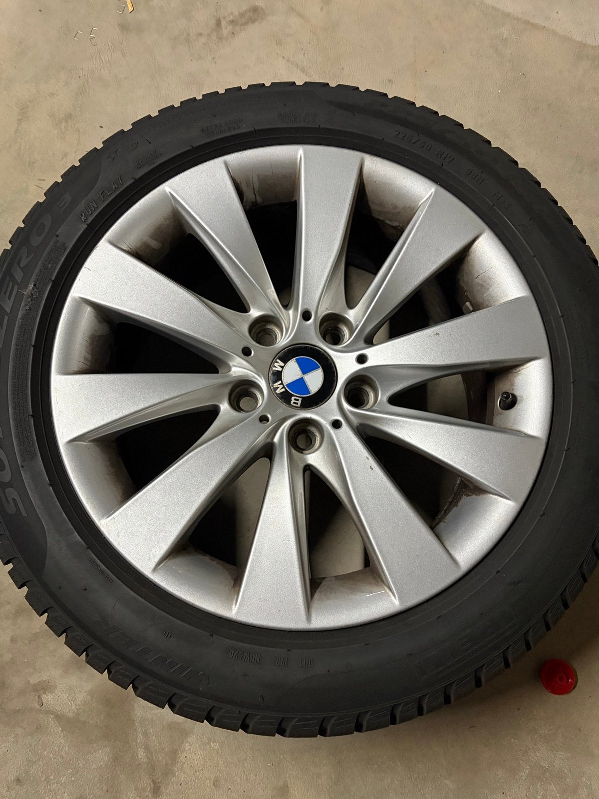 Winterbanden met velgen voor BMW F32 (225/50 R17), Ophalen, Gebruikt, Banden en Velgen, 17 inch