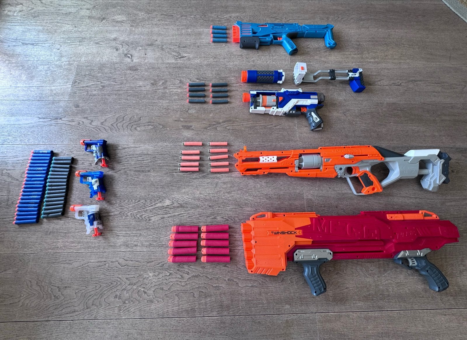 Grote Nerf Collectie met Accessoires en Darts, Ophalen, Gebruikt