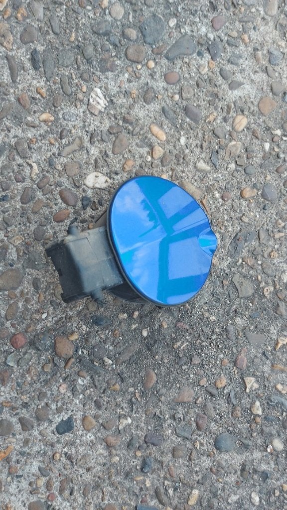 Donkerblauw tankdop klepje Honda Jazz 2004, Ophalen of Verzenden