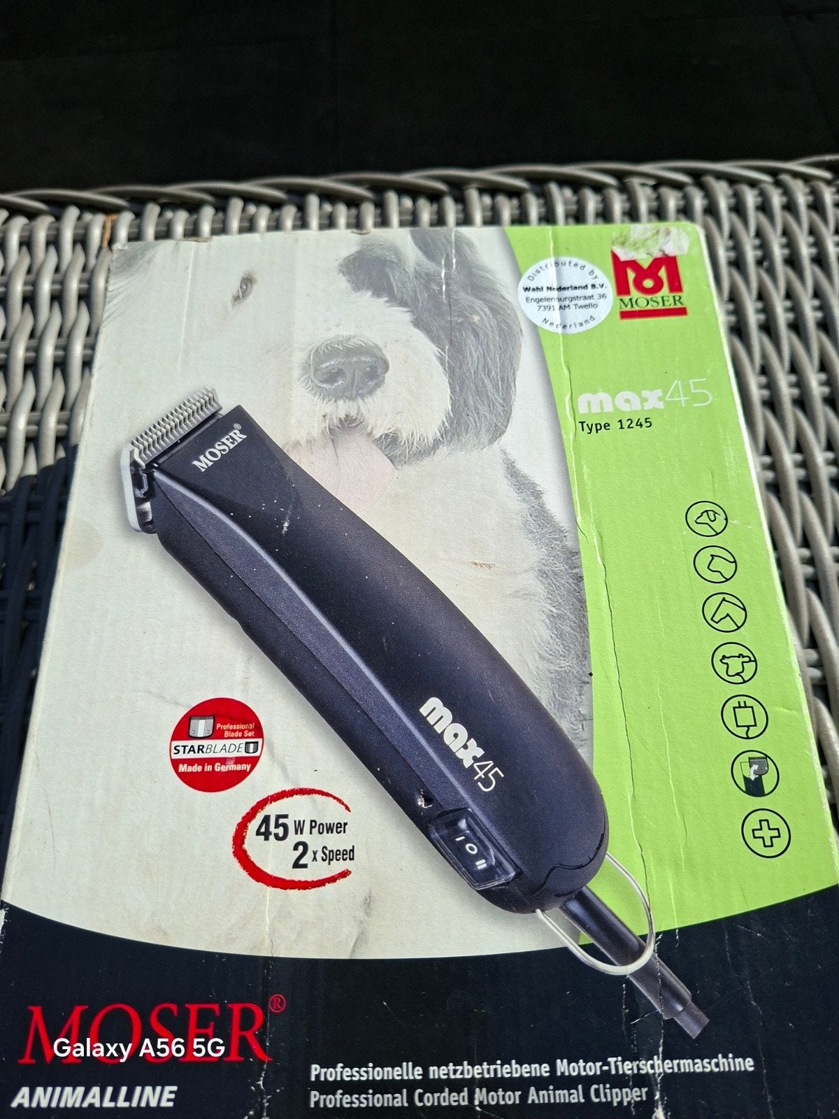 Moser max45 met 5mm scheerkop, Ophalen of Verzenden, Zo goed als nieuw