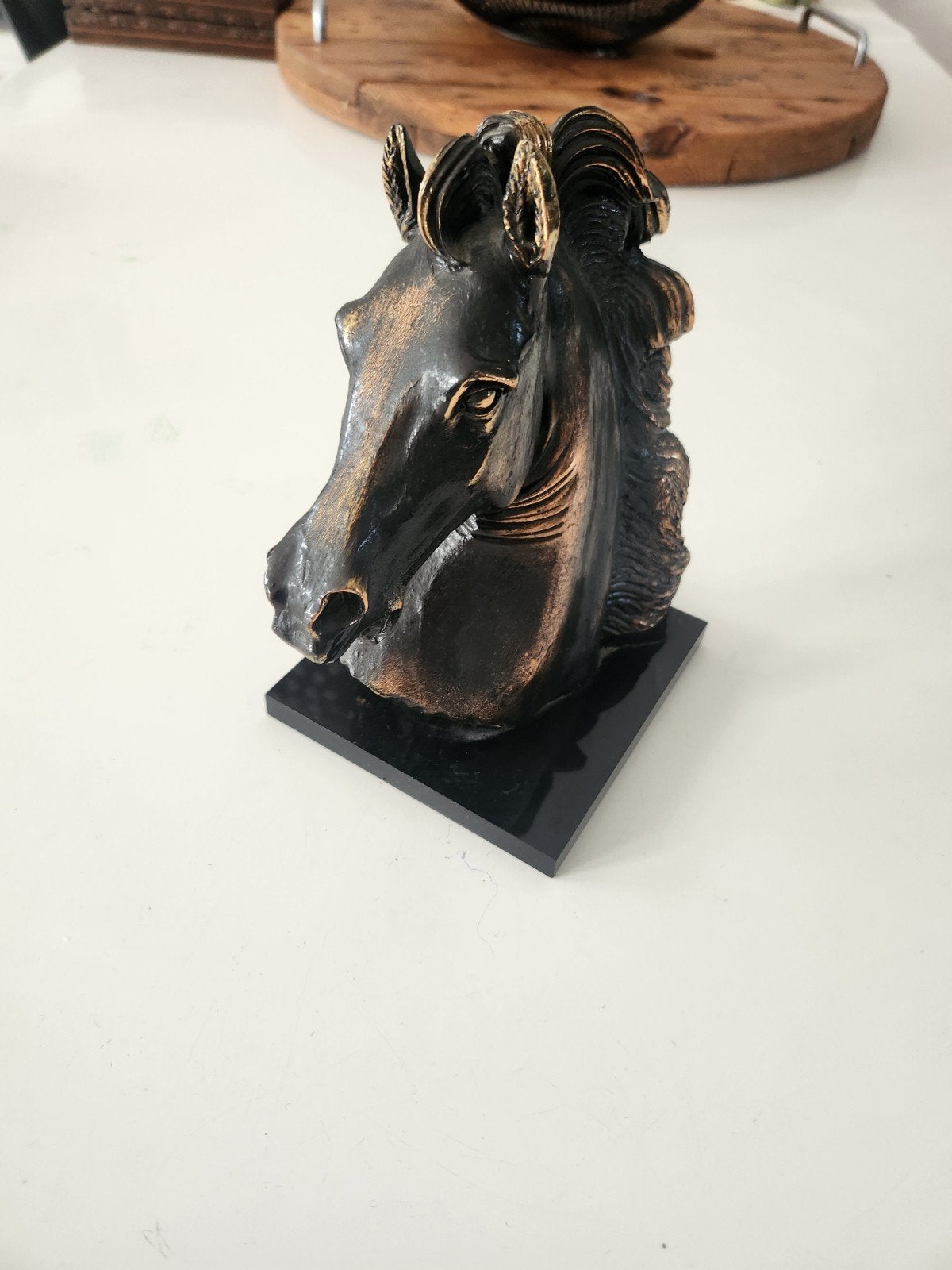 Metalen paardenhoofd sculptuur, Ophalen of Verzenden