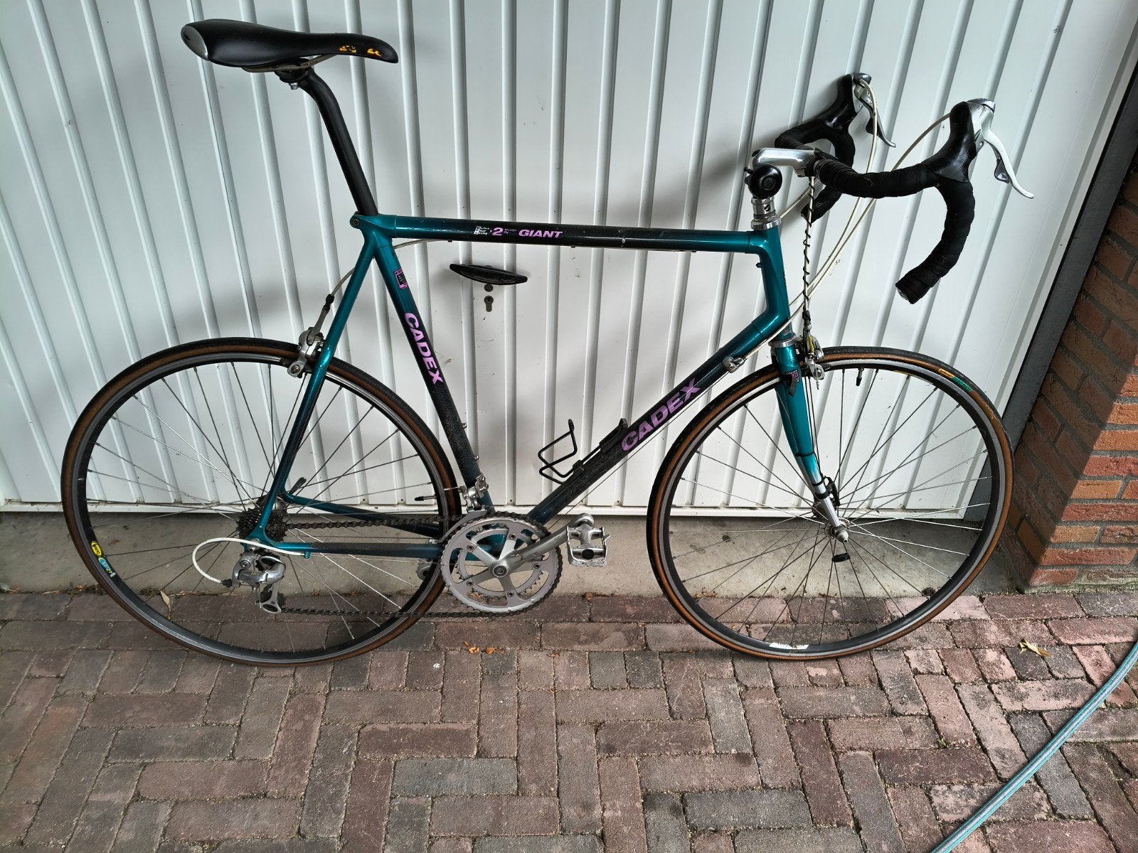 Racefiets met wat werk (schuurvondst), Ophalen, Gebruikt, Velgrem, Aluminium