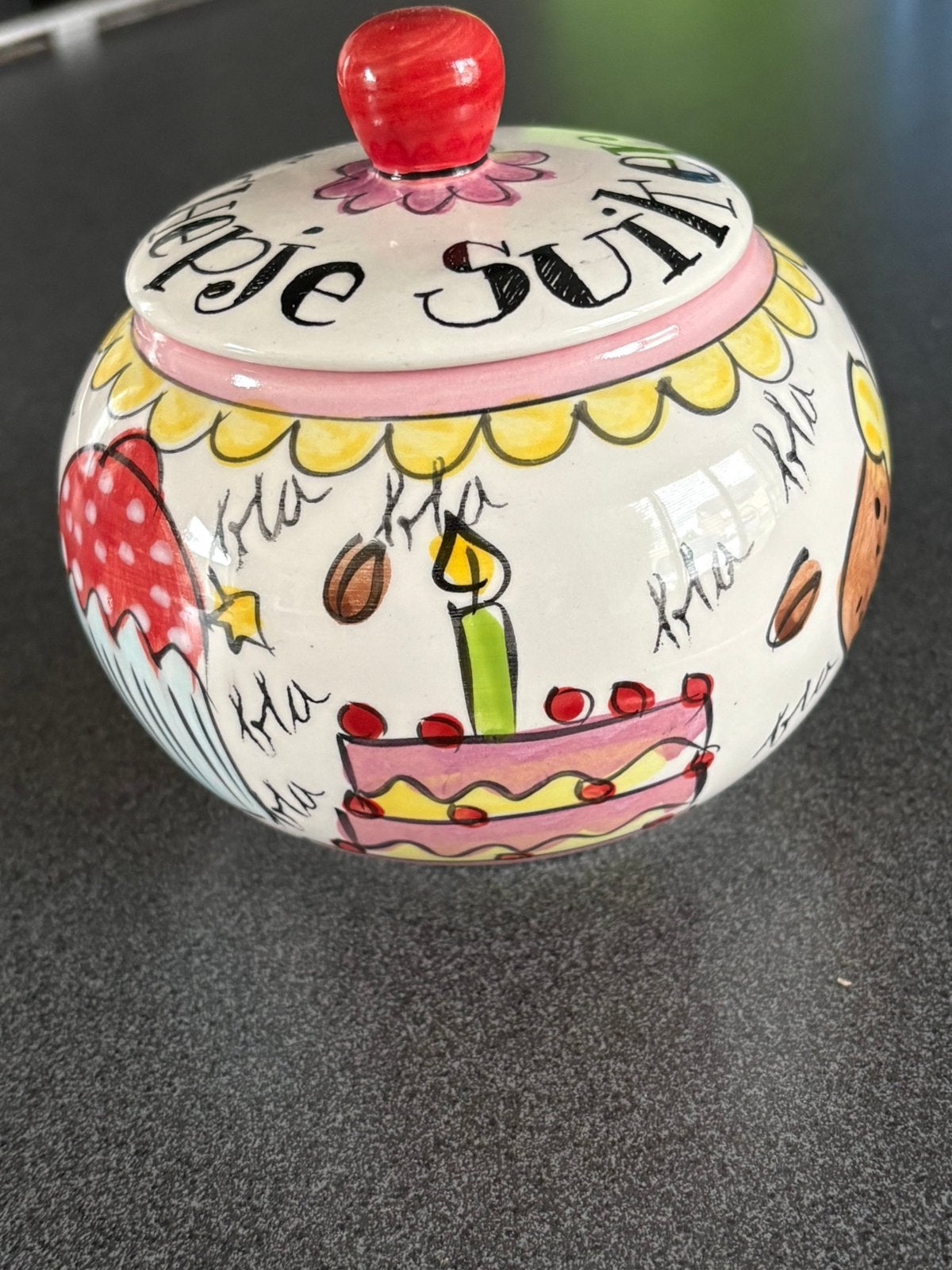 Suikerpot Blond, Ophalen, Zo goed als nieuw, Aardewerk, Overige typen