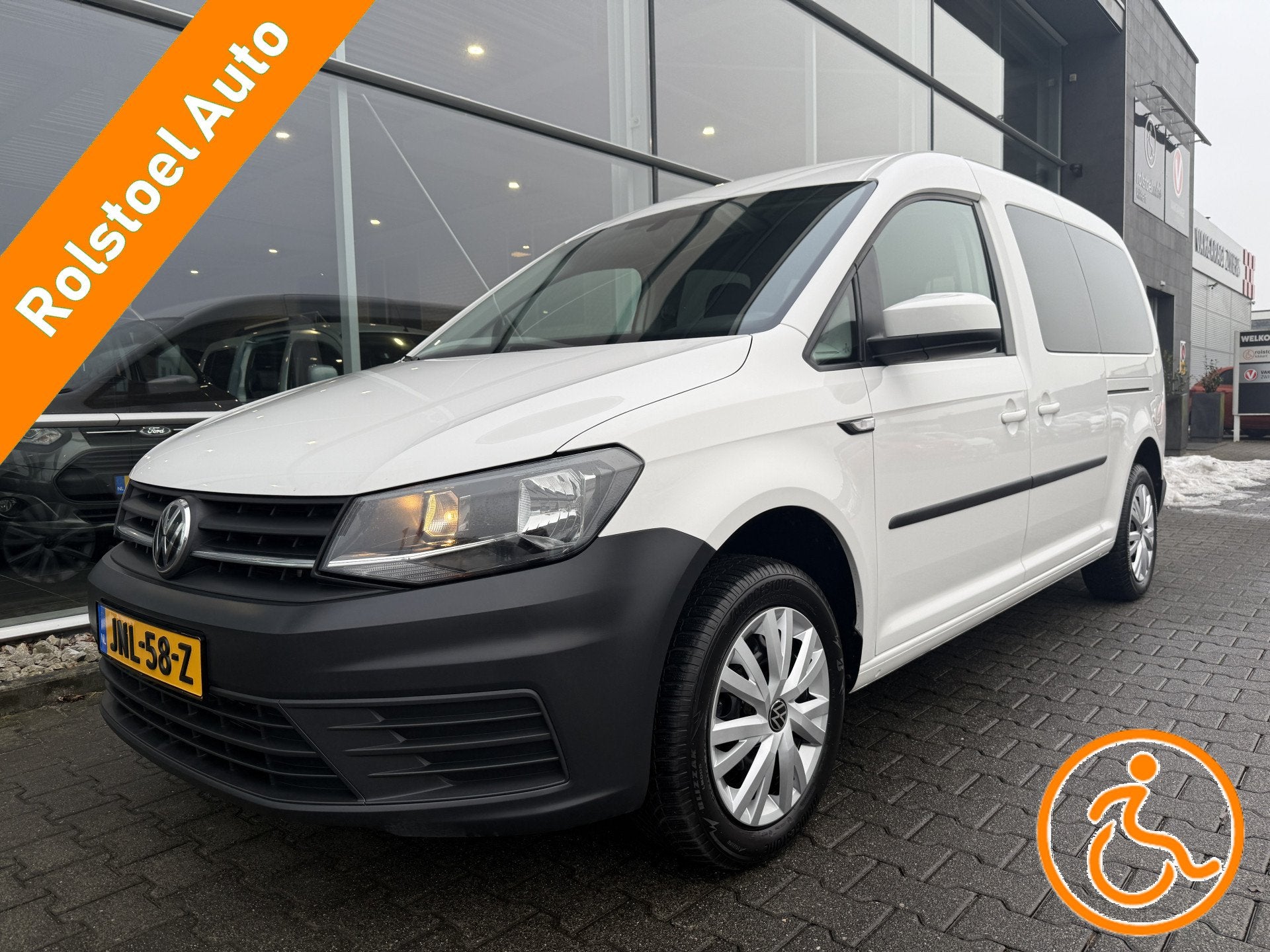 Volkswagen Caddy Maxi 5+1 Rostoelauto 1.4 TSI Comfortline (Z, Stof, Gebruikt, Wit, 126 pk