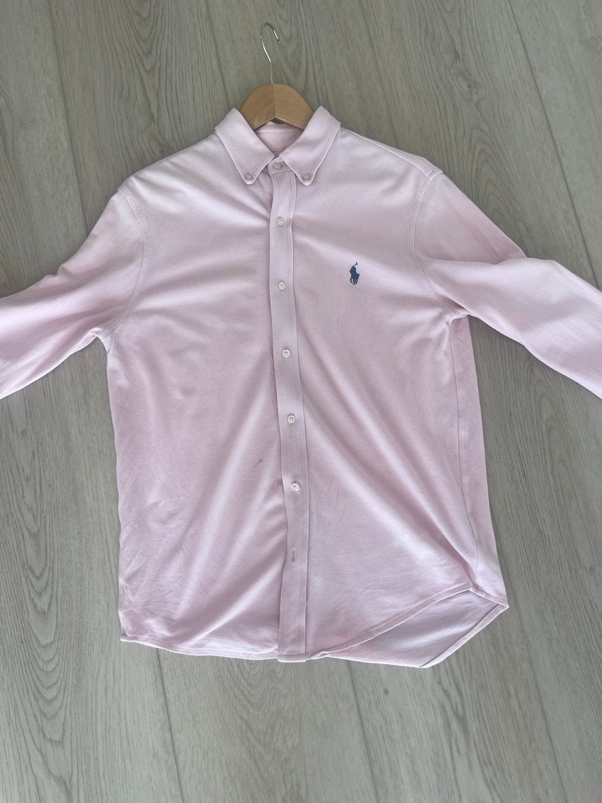 Ralph Lauren Featherweight Mesh overhemd - Roze (M), Kleding | Heren, Ophalen of Verzenden, Zo goed als nieuw, Roze, Halswijdte 39/40 (M)