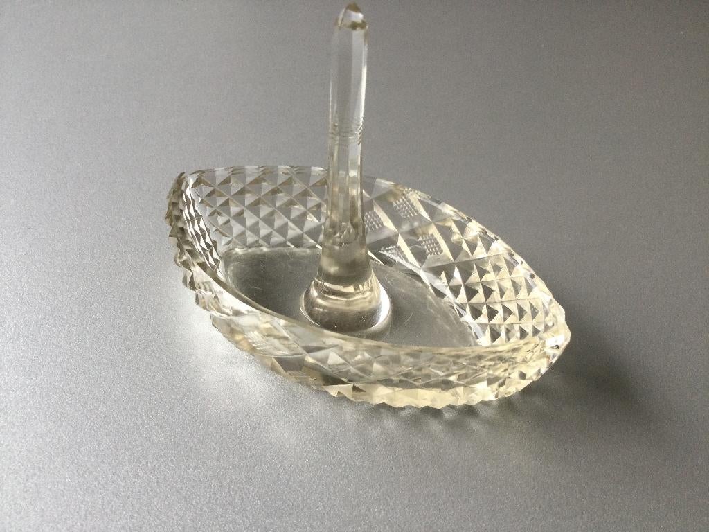 Antiek glazen ringenbakje, Antiek en Kunst, Antiek | Glas en Kristal, Ophalen of Verzenden