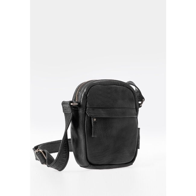 De Pencil Cross-body Tas - Premium Leer, Handgeverfd, Sieraden, Tassen en Uiterlijk, Overige merken, Verzenden, Zwart, Nieuw