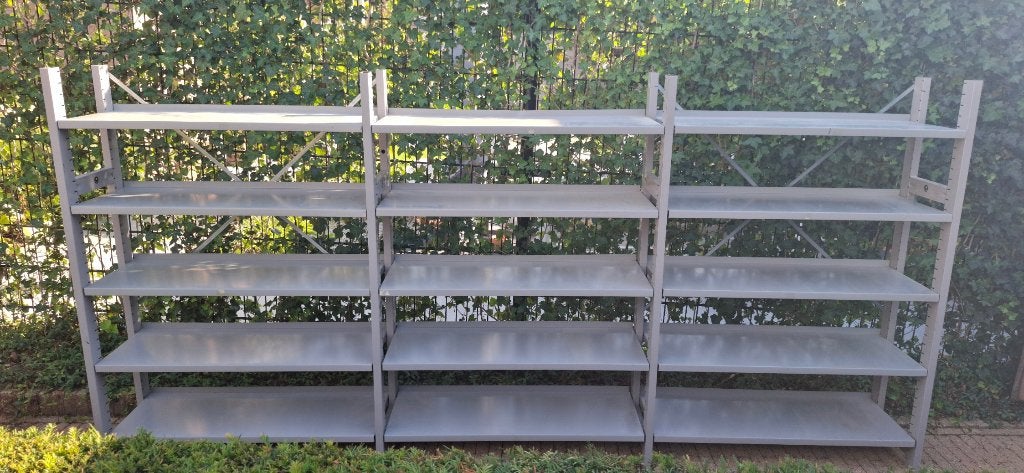 Metalen stellingkast Bruynzeel 300 x 144 x 34 cm, Ophalen, Gebruikt